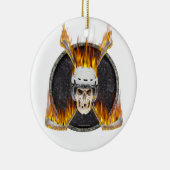 Verbrandende teken keramisch ornament (Rechts)