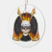 Verbrandende teken keramisch ornament (Links)