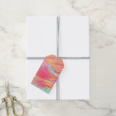Verbrandende vezels cadeaulabel (Met Touw)