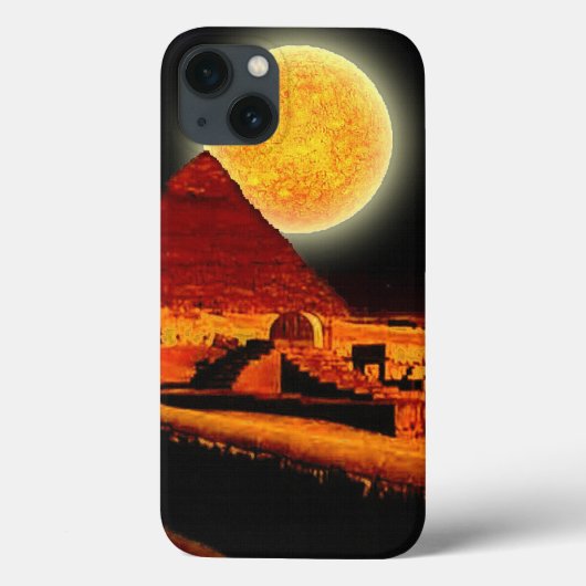 Verbrandende woestijn Sun en Egyptische Giza Pyram Case-Mate iPhone Case (Achterkant)