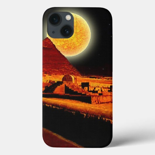 Verbrandende woestijn Sun en Egyptische Giza Pyram Case-Mate iPhone Case (Achterkant)