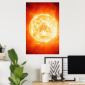 Verbrandende zon poster (Thuiskantoor)