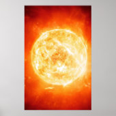 Verbrandende zon poster (Voorkant)