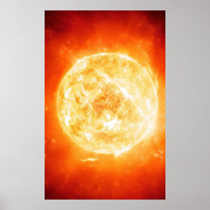 Verbrandende zon poster