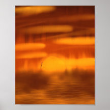 Verbrandende zonsondergang