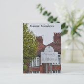 verbranding briefkaart (Staand voorkant)