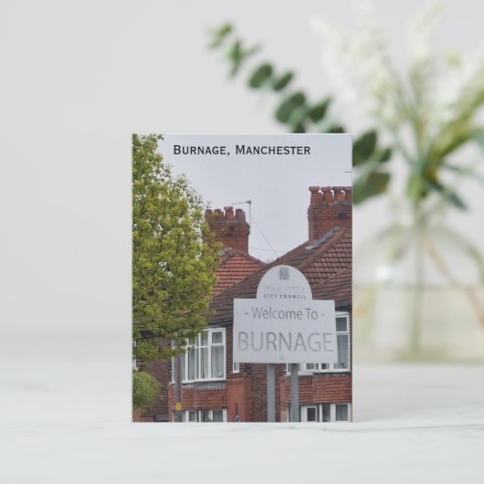 verbranding briefkaart (Staand voorkant)