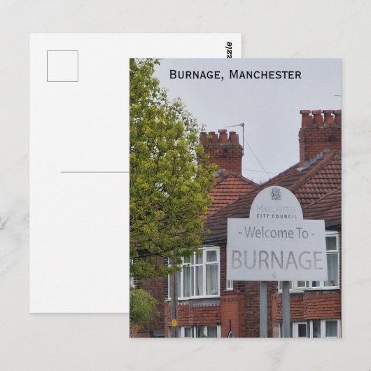 verbranding briefkaart (Voorkant / Achterkant)