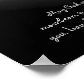 Verbranding door een moonbeam met Irish Blessing Poster (Hoek)