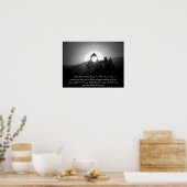 Verbranding door een moonbeam met Irish Blessing Poster (Keuken)