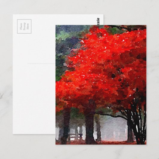 Verbranding najaar briefkaart (Voorkant / Achterkant)