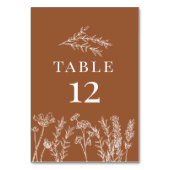 Verbranding Oranje kaardbloemkaartnummer Kaart (Achterkant)