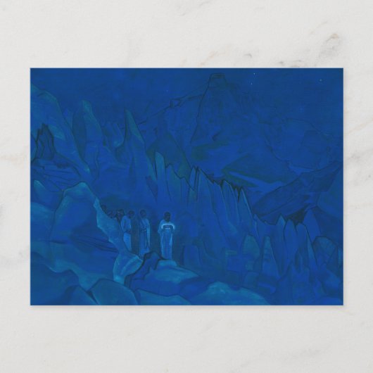 Verbranding van de duisternis door Nicholas Roeric Feestdagenkaart (Voorkant)