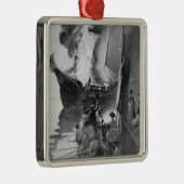 Verbranding van de Gaspee Metalen Ornament (Rechts)