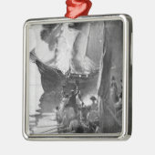 Verbranding van de Gaspee Metalen Ornament (Links)