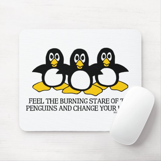 Verbranding van de pinguïns.. - Gepersonaliseerd Muismat (Met muis)