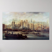 Verbranding van de woningen van het Parlement Poster (Voorkant)