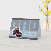 Verbranding van Vaderdag of vaders geboortedag Kaart (Gele Bloem)