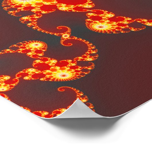 Verbrandingsambitie - Fractaal Poster (Hoek)