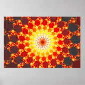 Verbrandingsambitie - Fractaal Poster (Voorkant)