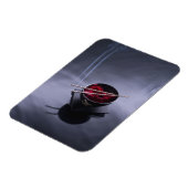 Verbrandingsincense bovenop de kom van de bladen magneet (Linkerzijde)