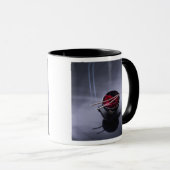 Verbrandingsincense bovenop de kom van de bladen mok (Voorkant rechts)