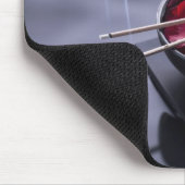 Verbrandingsincense bovenop de kom van de bladen muismat (Hoek)