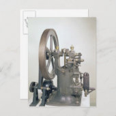 verbrandingsmotor, 1876 briefkaart (Voorkant / Achterkant)