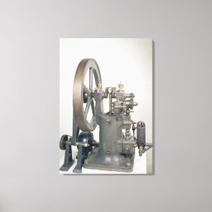 verbrandingsmotor, 1876 canvas afdruk