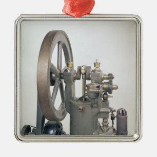 Verbrandingsmotor, 1876 metalen ornament
