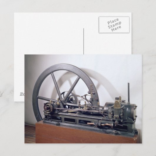 Verbrandingsmotor Briefkaart (Voorkant / Achterkant)