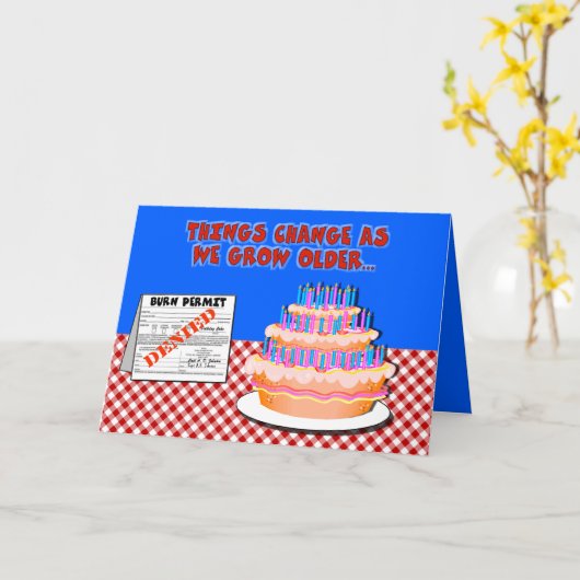 VERBRANDINGSPERMIT GEWEIGERD KAART (Gele Bloem)