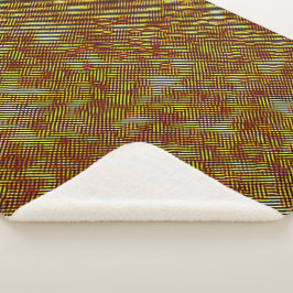 Verbrandingsresten en gekleurde schaken sherpa deken