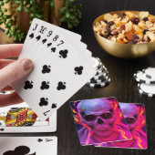 Verbrandingsschedel Pokerkaarten (Insitu)