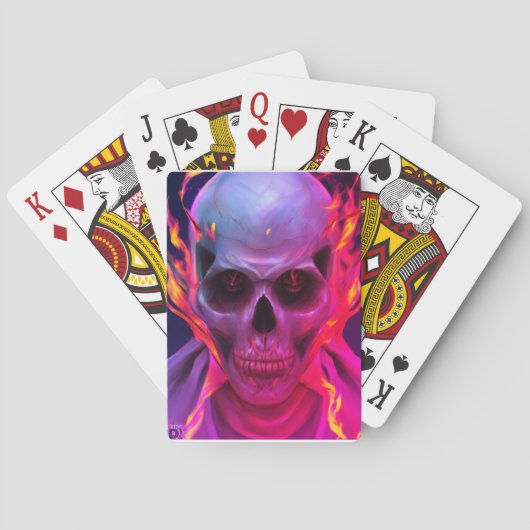 Verbrandingsschedel Pokerkaarten (Achterkant)