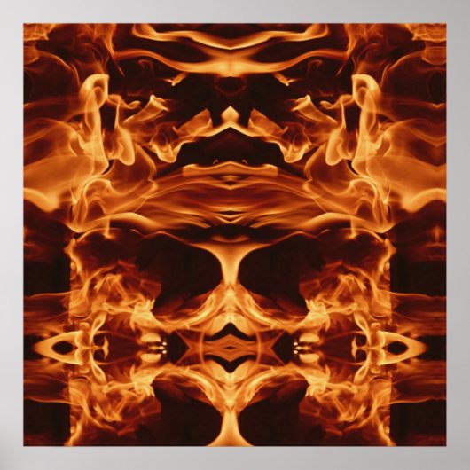 Verbrandingsschedel Poster (Voorkant)