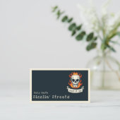 Verbrandingsschedel Visitekaartje (Staand voorkant)