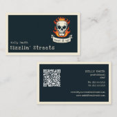 Verbrandingsschedel Visitekaartje (Voorkant / Achterkant)