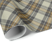 Verbrandt tappapier met tartan cadeaupapier (Rol Hoek)