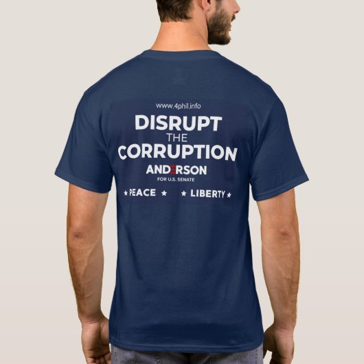 Verbreek de corruptie Twee gesneden T-shirt (Achterkant)