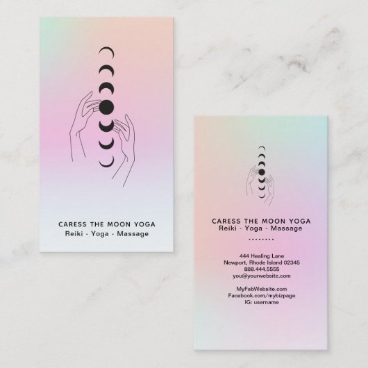 *~* Verbreek de motorfase + de hemeltoestand Visitekaartje (Voorkant / Achterkant)