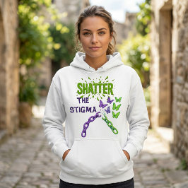 Verbreek het Taboe Gebroken Ketens Mentale Gezondh Hoodie