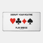 Verbreek uw Routine Play Bridge met vier kaartsleu Bureaumat (Voorkant)