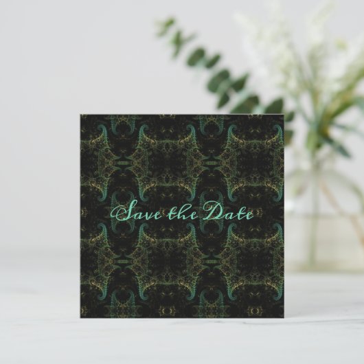 Verbreekbaar Abstract sparen de Datum Save The Date (Staand voorkant)