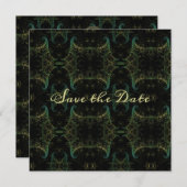 Verbreekbaar Abstract sparen de Datum Save The Date (Voorkant / Achterkant)