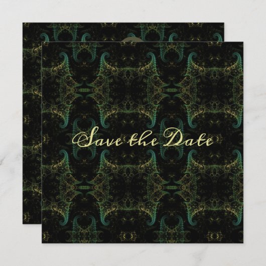 Verbreekbaar Abstract sparen de Datum Save The Date (Voorkant / Achterkant)