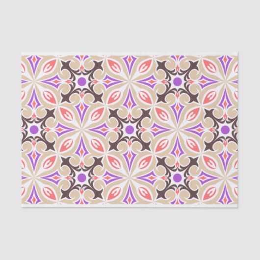 Verbreking van het geometrische patroon van de Ret Tissuepapier (Voorkant)