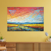 Verbrijzeld Horizon Canvas Afdruk (Insitu (Woonkamer))