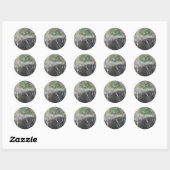 verbrijzeld ronde sticker (Vel)