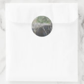 verbrijzeld ronde sticker (Tas)